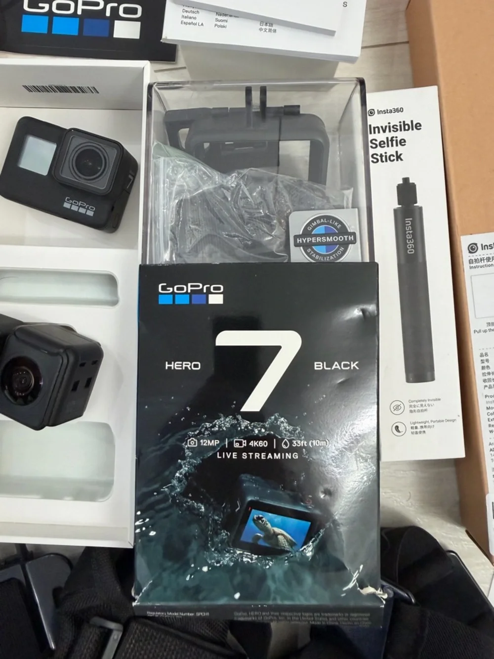 Insta360 ONE R Twin Edition - Super 5.7K Dual-Lens 360 Camera & Go Pro Bundle